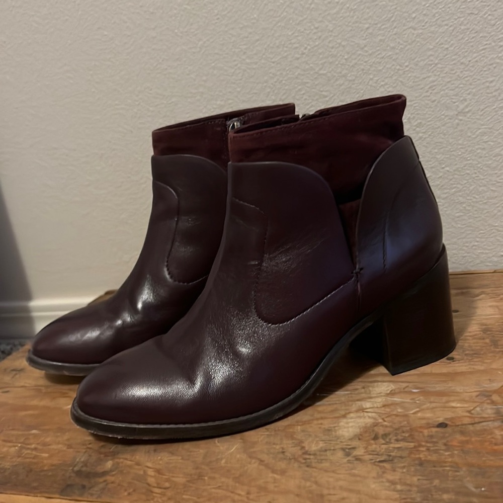 Leather boots